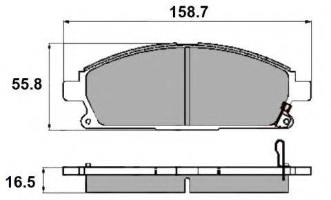 Комплект тормозных колодок, дисковый тормоз NATIONAL NP2292