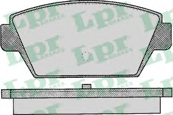 LPR 05P044 Комплект тормозных колодок, дисковый тормоз