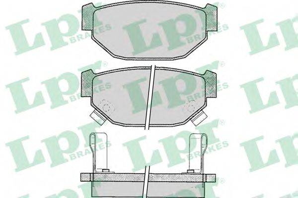 LPR 05P048 Комплект тормозных колодок, дисковый тормоз