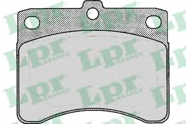 LPR 05P056 Комплект тормозных колодок, дисковый тормоз