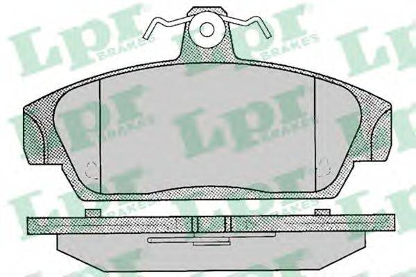 LPR 05P069 Комплект тормозных колодок, дисковый тормоз