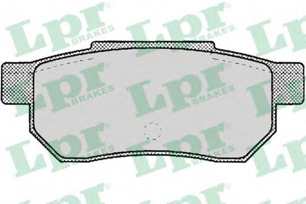 LPR 05P072 Комплект тормозных колодок, дисковый тормоз