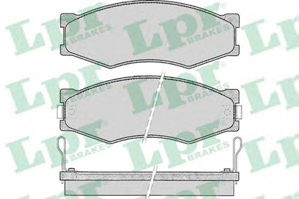Комплект тормозных колодок, дисковый тормоз LPR 05P092