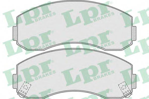 LPR 05P1007 Комплект тормозных колодок, дисковый тормоз