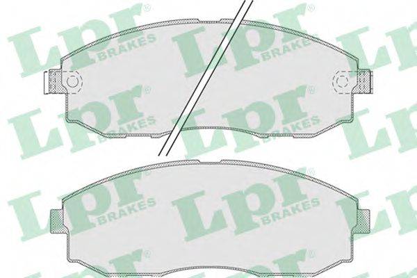LPR 05P1015 Комплект тормозных колодок, дисковый тормоз