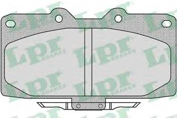 LPR 05P1027 Комплект тормозных колодок, дисковый тормоз