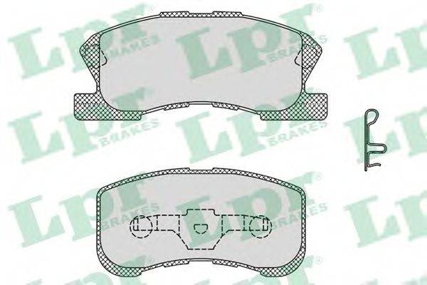 LPR 05P1042 Комплект тормозных колодок, дисковый тормоз