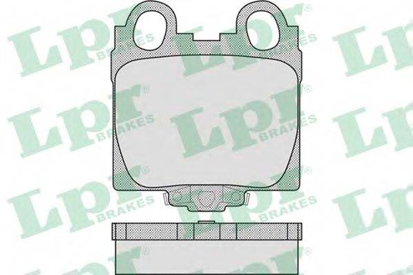 LPR 05P1051 Комплект тормозных колодок, дисковый тормоз