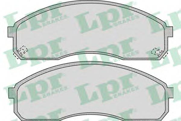 LPR 05P1072 Комплект тормозных колодок, дисковый тормоз