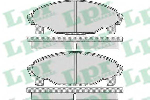 LPR 05P1081 Комплект тормозных колодок, дисковый тормоз
