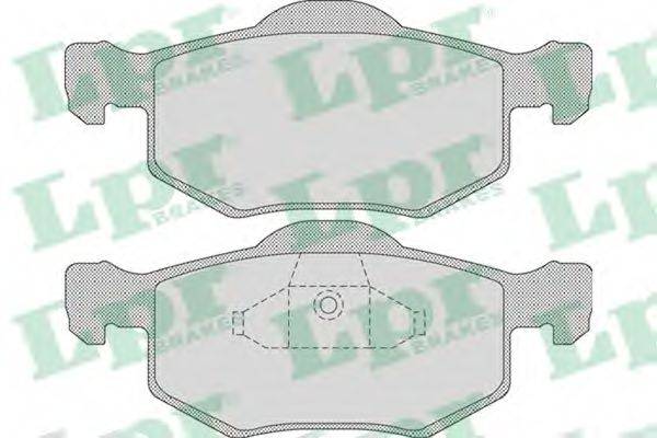 LPR 05P1091 Комплект тормозных колодок, дисковый тормоз