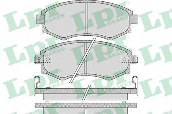 LPR 05P1097 Комплект тормозных колодок, дисковый тормоз