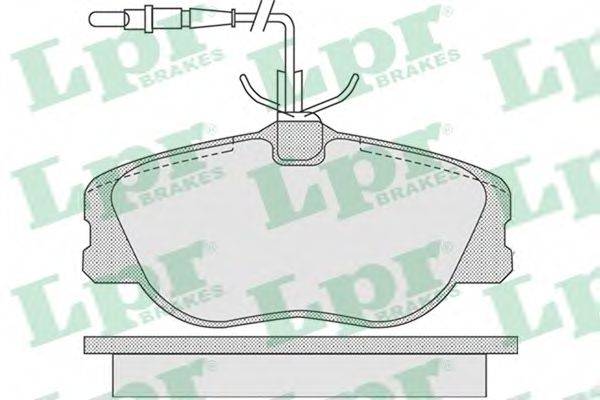 LPR 05P1104 Комплект тормозных колодок, дисковый тормоз