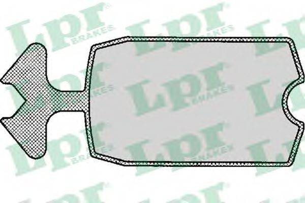 LPR 05P115 Комплект тормозных колодок, дисковый тормоз