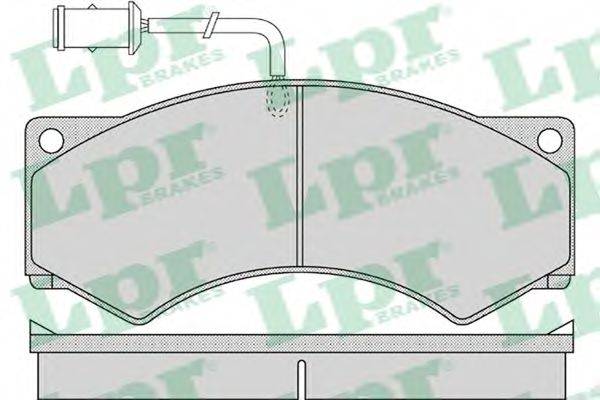 LPR 05P1155 Комплект тормозных колодок, дисковый тормоз