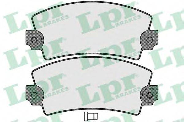 LPR 05P117 Комплект тормозных колодок, дисковый тормоз