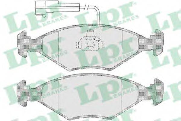 LPR 05P1203 Комплект тормозных колодок, дисковый тормоз