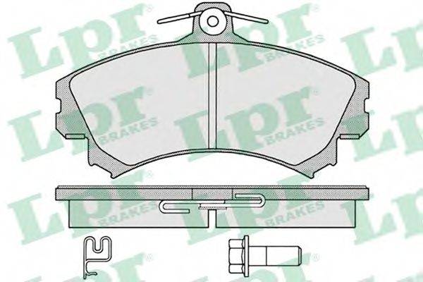 LPR 05P1221 Комплект тормозных колодок, дисковый тормоз