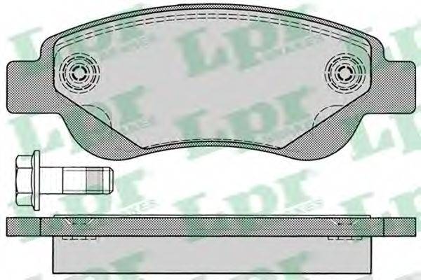 LPR 05P1235 Комплект тормозных колодок, дисковый тормоз