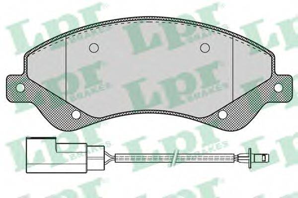 LPR 05P1259 Комплект тормозных колодок, дисковый тормоз