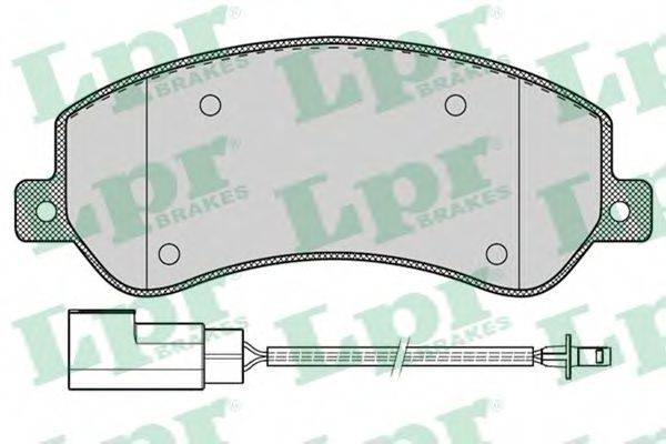 LPR 05P1260 Комплект тормозных колодок, дисковый тормоз
