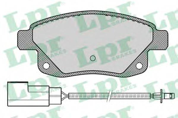 LPR 05P1261 Комплект тормозных колодок, дисковый тормоз