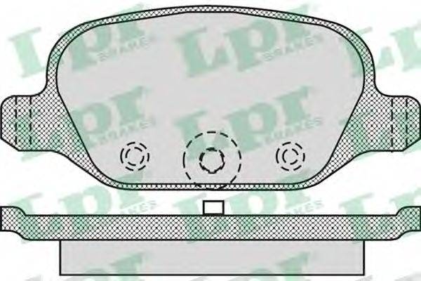 Комплект тормозных колодок, дисковый тормоз LPR 05P1265