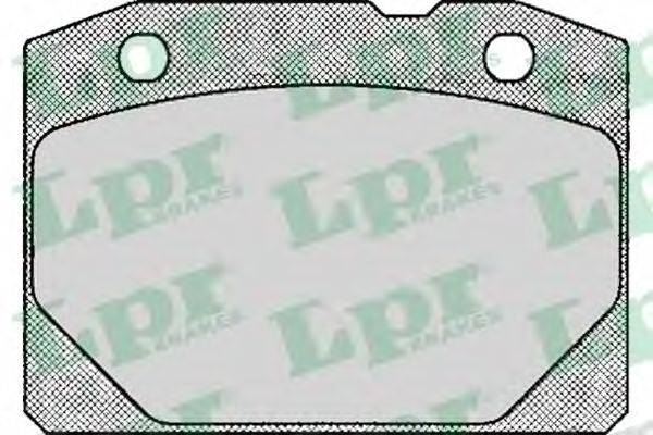 LPR 05P127 Комплект тормозных колодок, дисковый тормоз