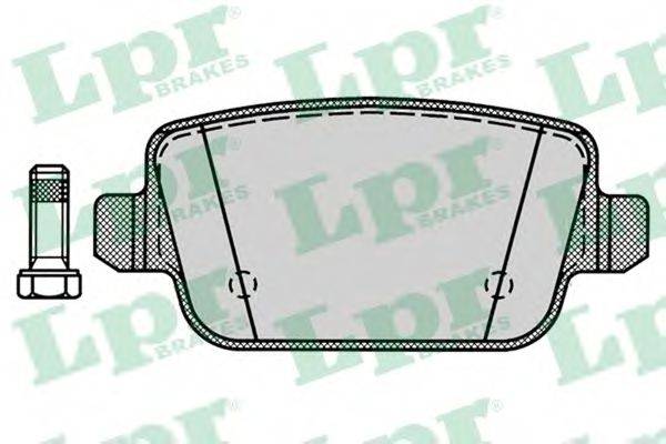 LPR 05P1272 Комплект тормозных колодок, дисковый тормоз