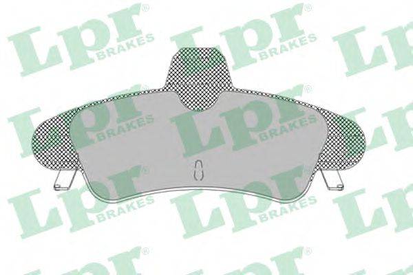 LPR 05P1292 Комплект тормозных колодок, дисковый тормоз