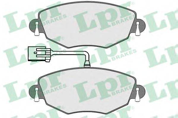 LPR 05P1302 Комплект тормозных колодок, дисковый тормоз