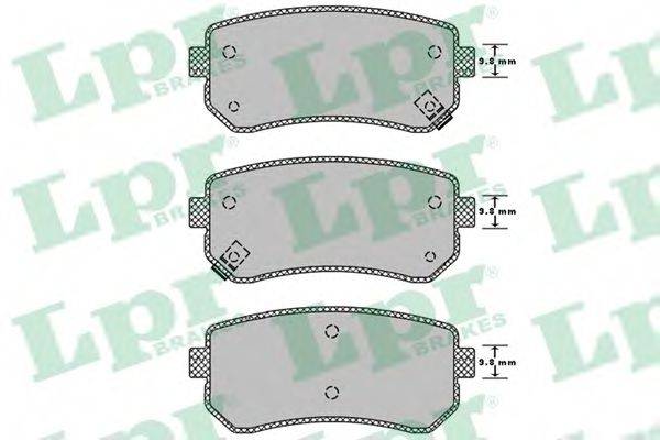 LPR 05P1344 Комплект тормозных колодок, дисковый тормоз