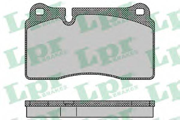 LPR 05P1376 Комплект тормозных колодок, дисковый тормоз