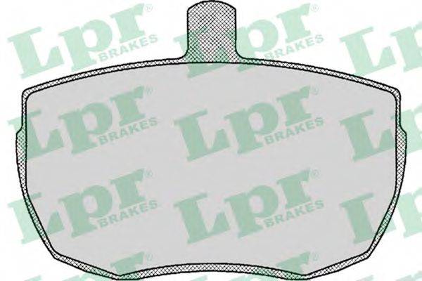 LPR 05P140 Комплект тормозных колодок, дисковый тормоз