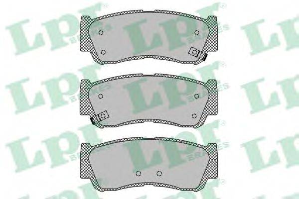 LPR 05P1417 Комплект тормозных колодок, дисковый тормоз