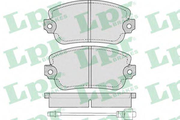 Комплект тормозных колодок, дисковый тормоз LPR 05P145