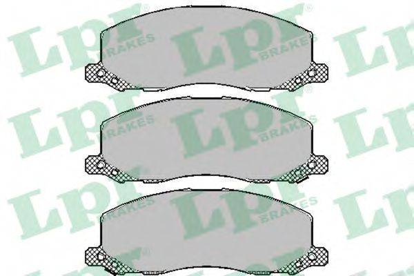 LPR 05P1468 Комплект тормозных колодок, дисковый тормоз