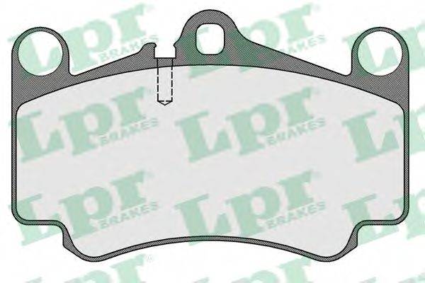 Комплект тормозных колодок, дисковый тормоз LPR 05P1588