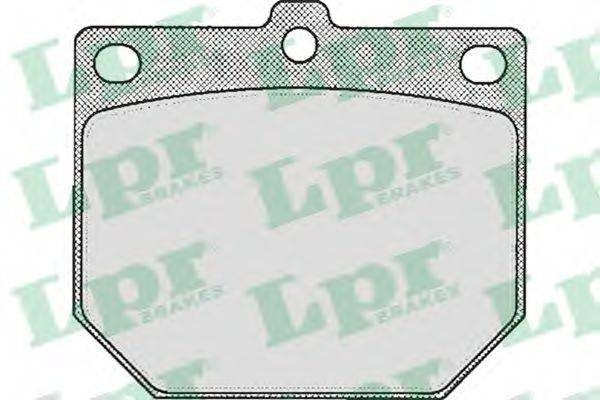 Комплект тормозных колодок, дисковый тормоз LPR 05P166