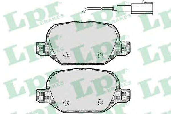 LPR 05P1661 Комплект тормозных колодок, дисковый тормоз