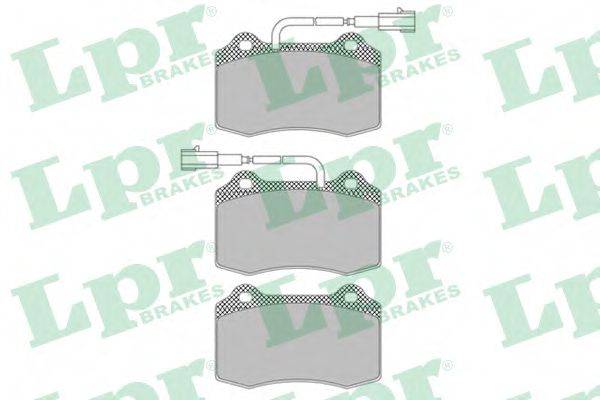 LPR 05P1665 Комплект тормозных колодок, дисковый тормоз