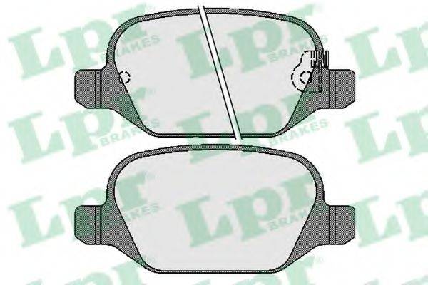 LPR 05P1725 Комплект тормозных колодок, дисковый тормоз