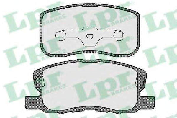 LPR 05P1733 Комплект тормозных колодок, дисковый тормоз