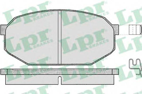 LPR 05P198 Комплект тормозных колодок, дисковый тормоз