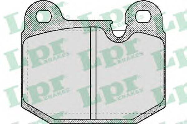 LPR 05P210 Комплект тормозных колодок, дисковый тормоз