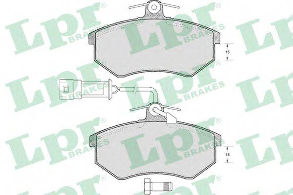 LPR 05P221 Комплект тормозных колодок, дисковый тормоз