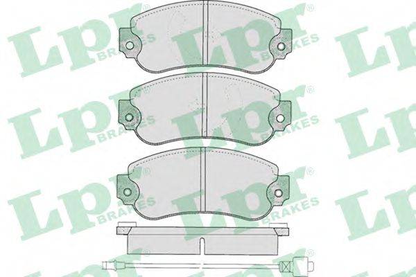LPR 05P240 Комплект тормозных колодок, дисковый тормоз