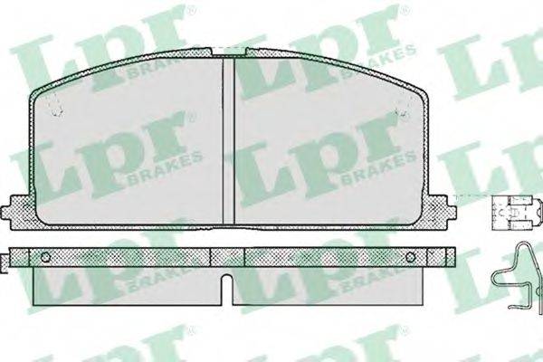 LPR 05P268 Комплект тормозных колодок, дисковый тормоз