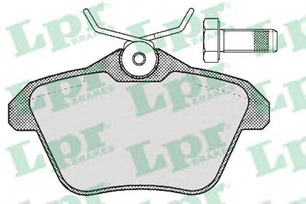 LPR 05P298 Комплект тормозных колодок, дисковый тормоз