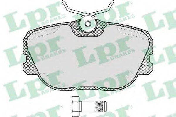 LPR 05P303 Комплект тормозных колодок, дисковый тормоз